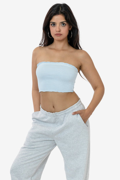 3393GD - 2x1 Lettuce Cropped Tube Top