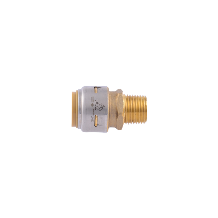 3/4" Sharkbite Max Brass Push-Fit Male Plumbing Adapter