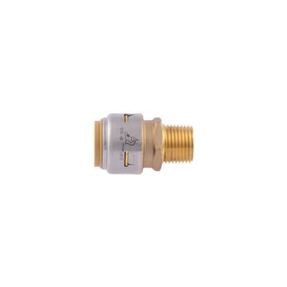 3/4" Sharkbite Max Brass Push-Fit Male Plumbing Adapter