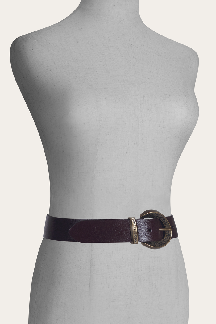 35mm Engraved Buckle Belt