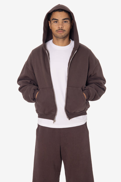 ALP10GD - Thermal Lined Cropped Zip Up Hoodie