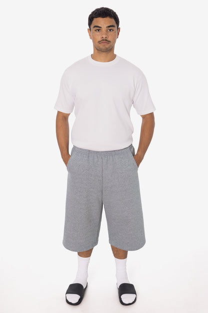 TRF42 - Triblend gabardine Fleece Extra Wide Mens shorts