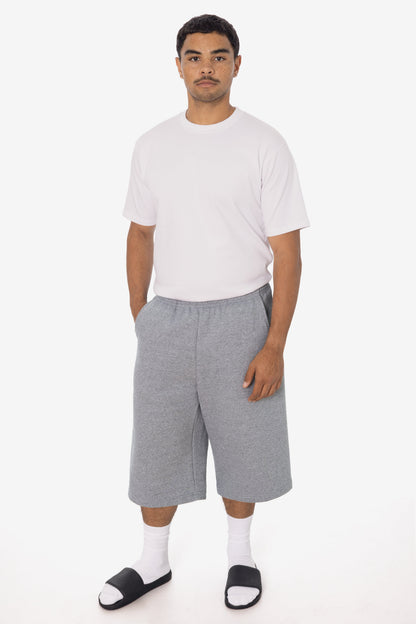 TRF42 - Triblend gabardine Fleece Extra Wide Mens shorts