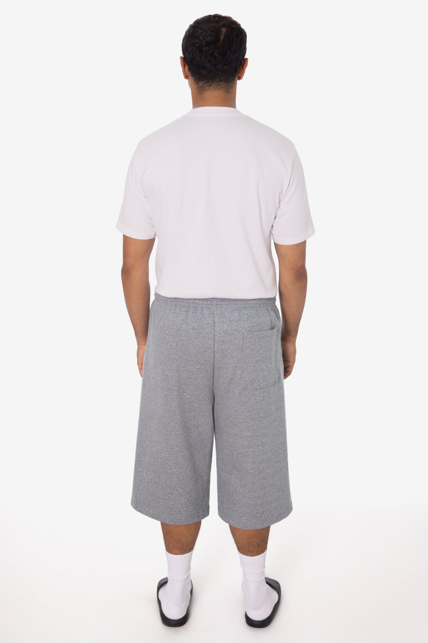 TRF42 - Triblend gabardine Fleece Extra Wide Mens shorts