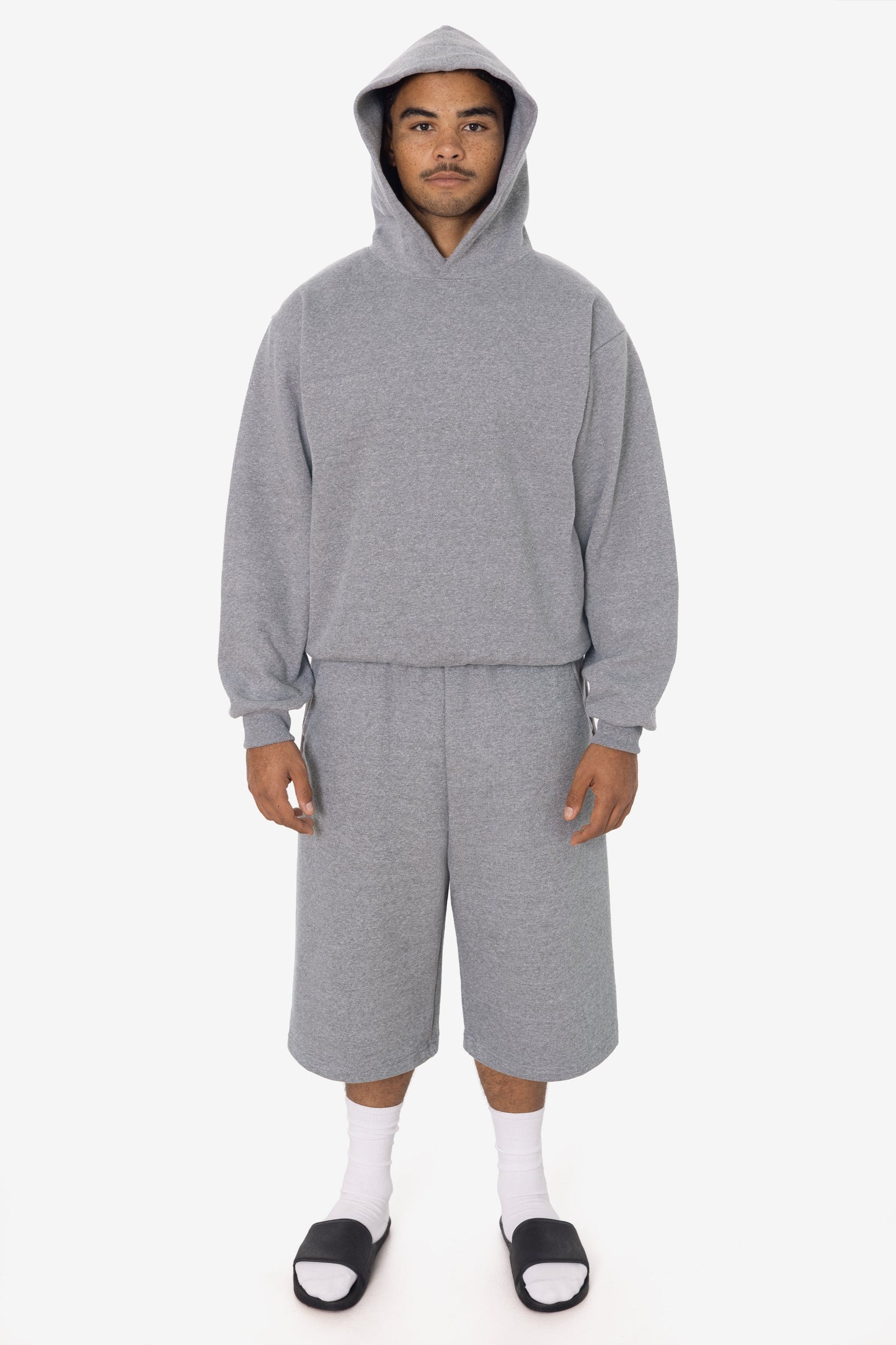 TRF42 - Triblend gabardine Fleece Extra Wide Mens shorts