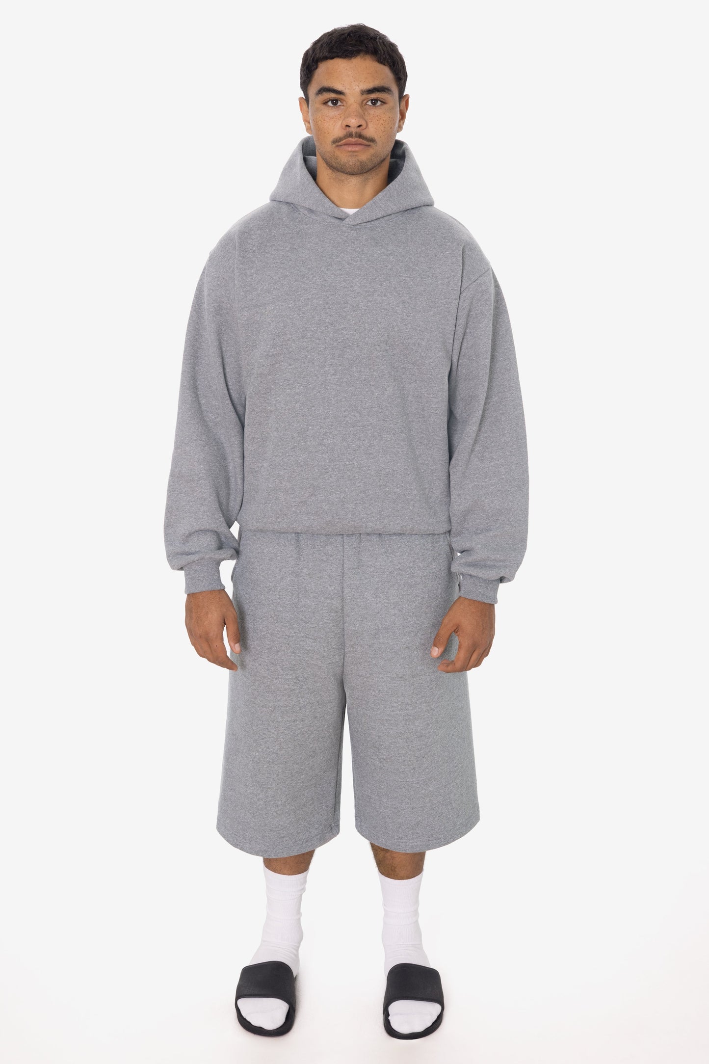 TRF42 - Triblend gabardine Fleece Extra Wide Mens shorts