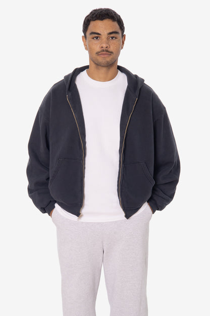 ALP10GD - Thermal Lined Cropped Zip Up Hoodie