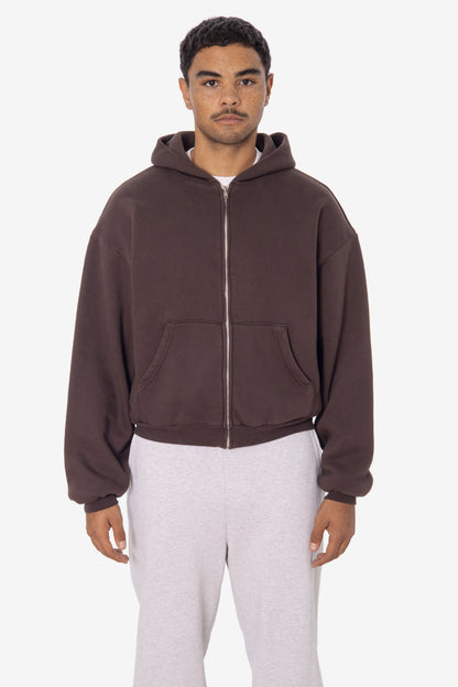 ALP10GD - Thermal Lined Cropped Zip Up Hoodie
