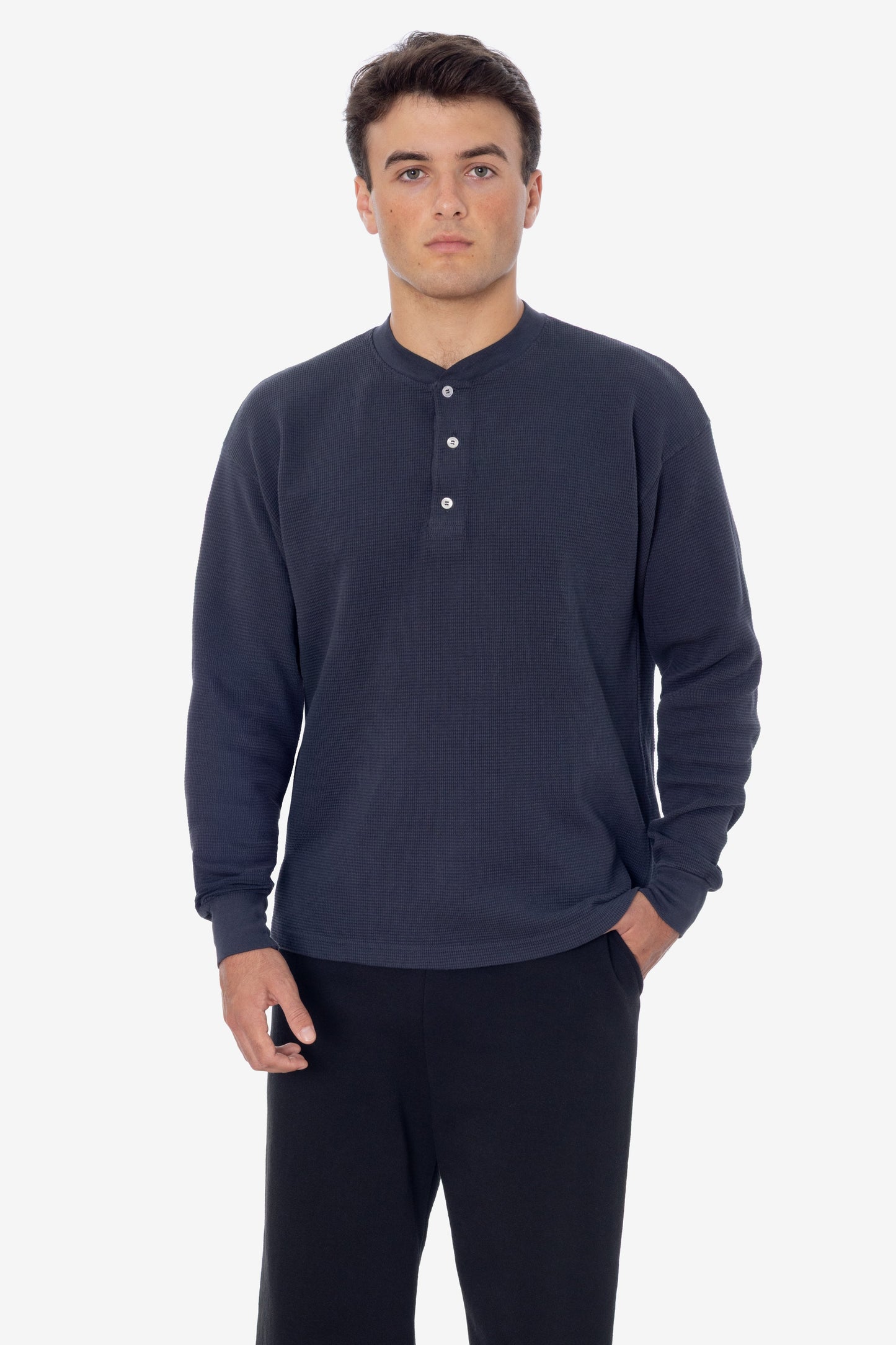TX458GD - Long Sleeve Heavy Thermal Heritage Henley