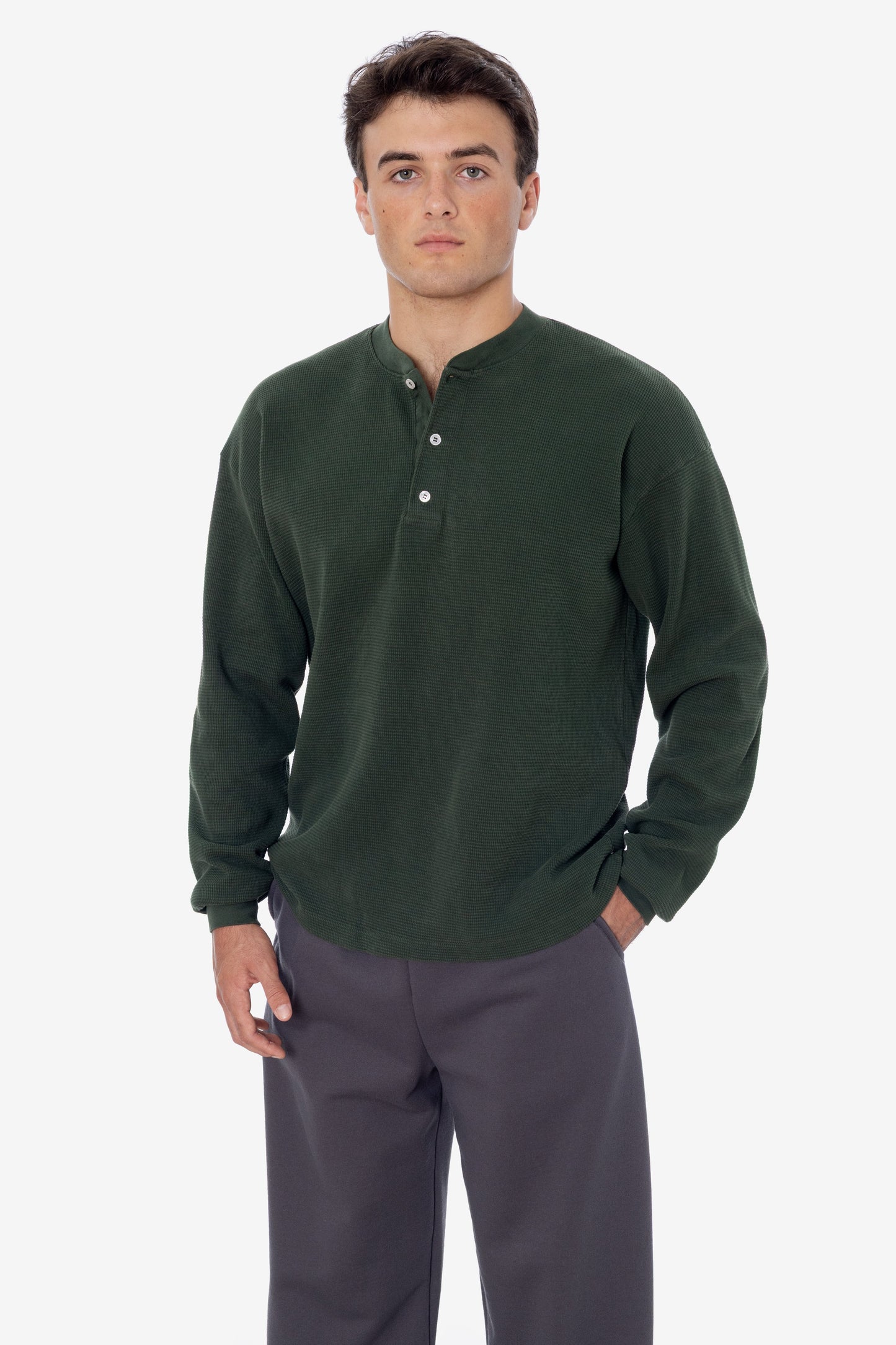 TX458GD - Long Sleeve Heavy Thermal Heritage Henley