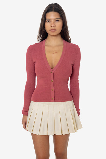 RFK218 - Viscose Nylon V-Neck Cardigan