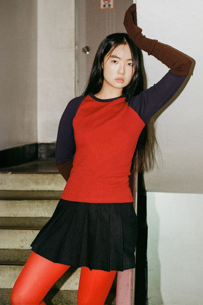 43053 - Baby Rib Long Sleeve Raglan