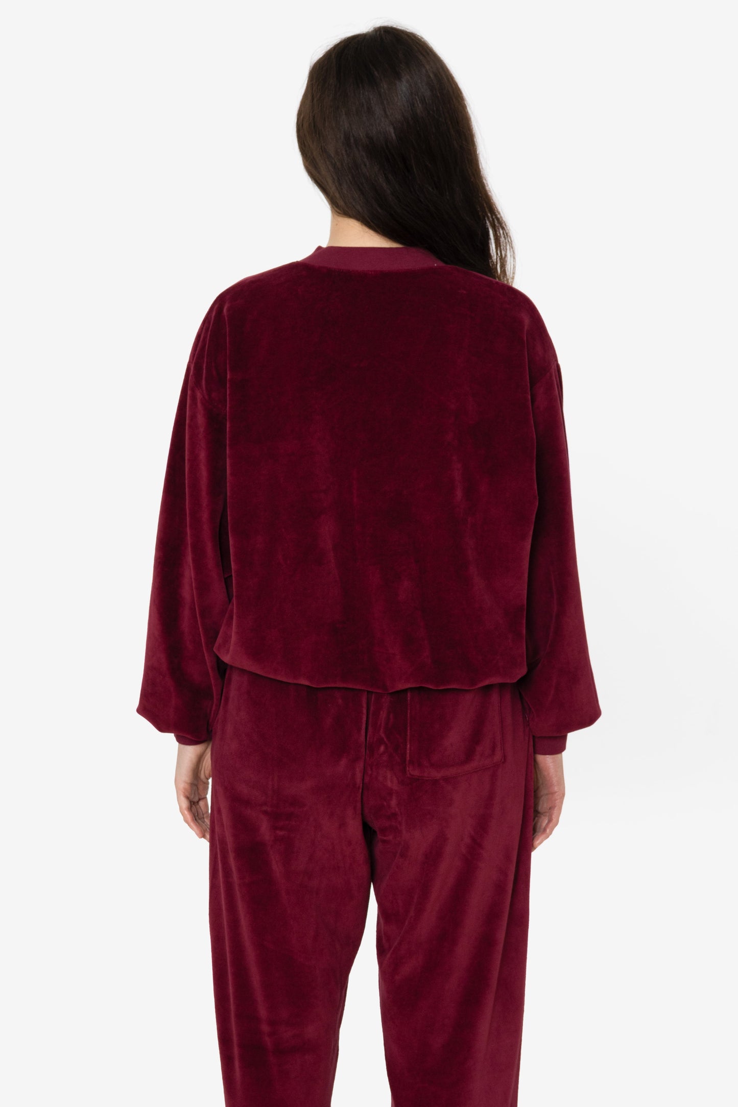 VLR56GD - Garment Dye Velour V-neck Sweatshirt