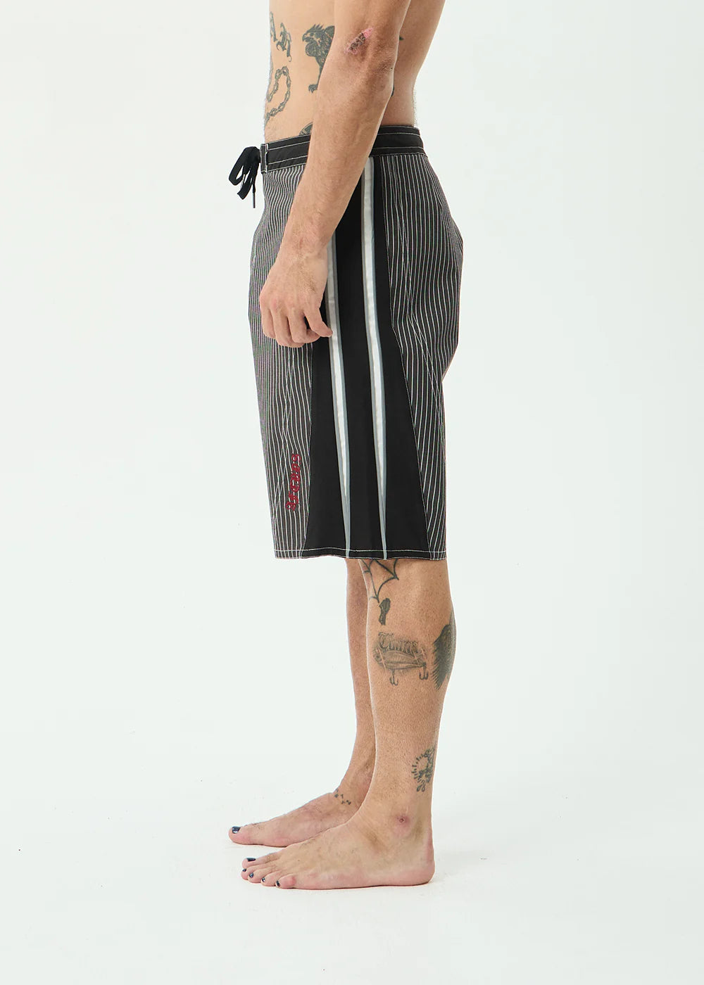 AFENDS Mens Forum - Surf Related V2 Boardshort 22" - Black Stripe