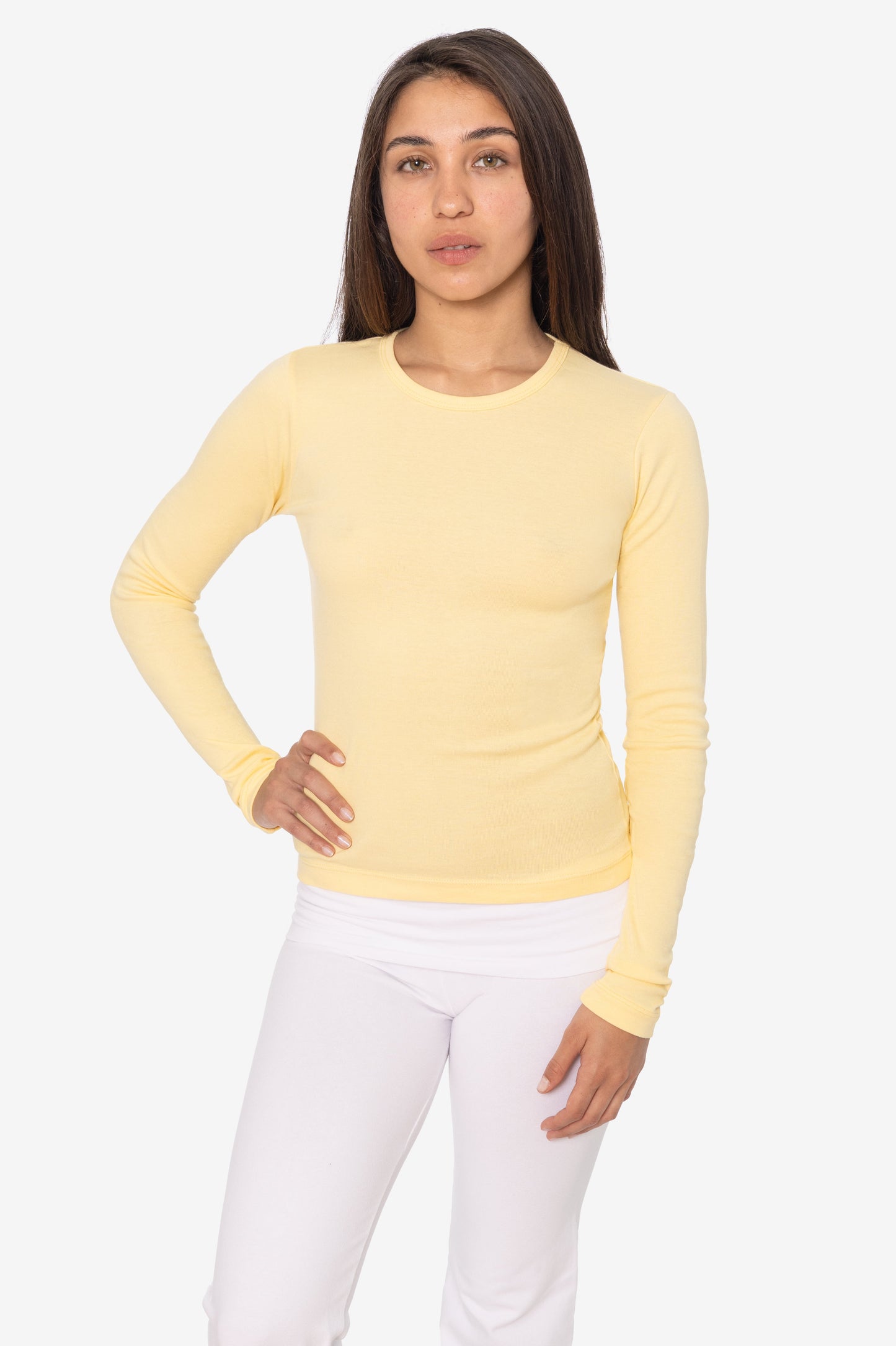 43007 - Baby Rib Long Sleeve Crewneck Tee