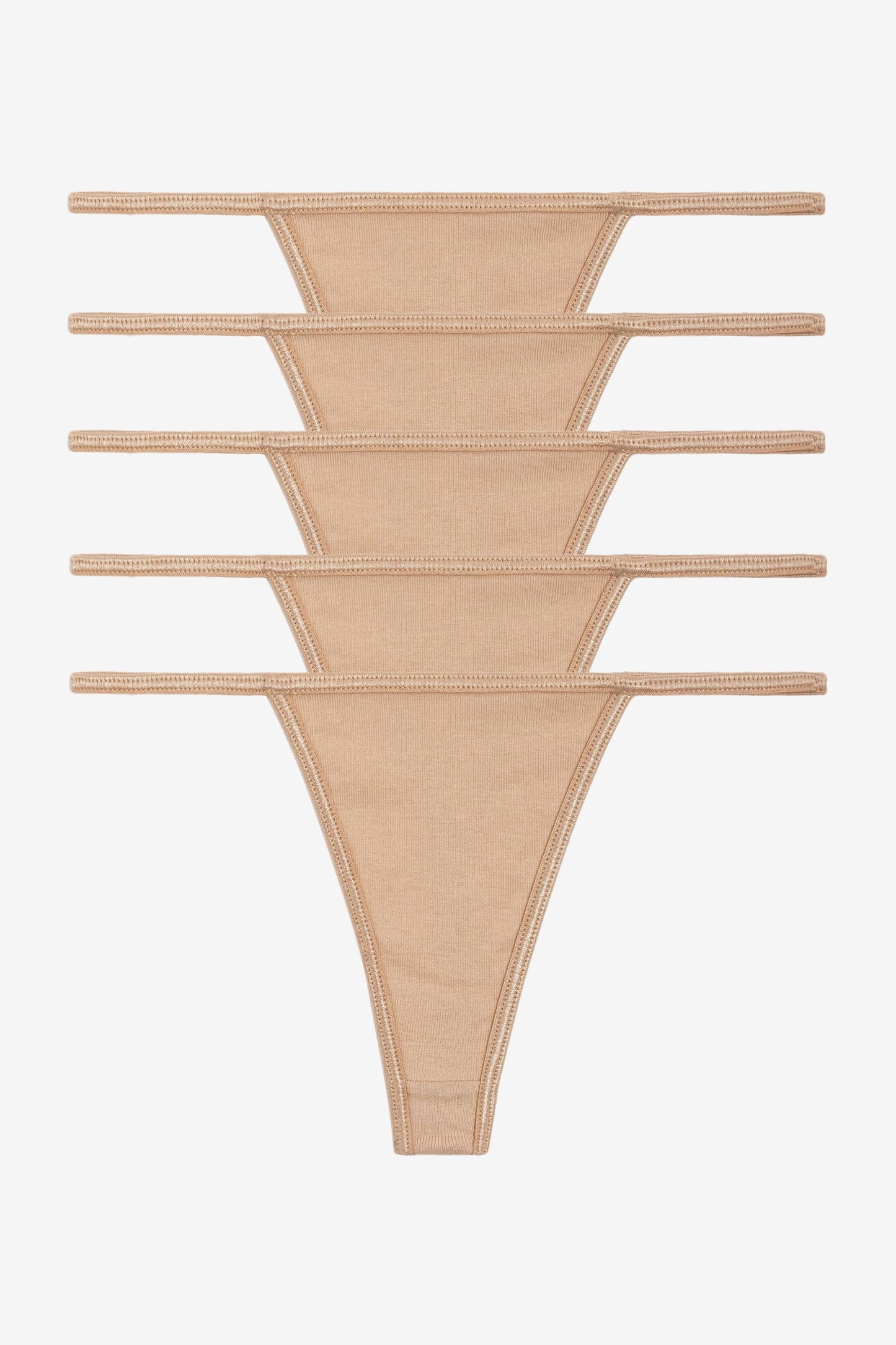 43013-5PK - 5 Pack Baby Rib Thong