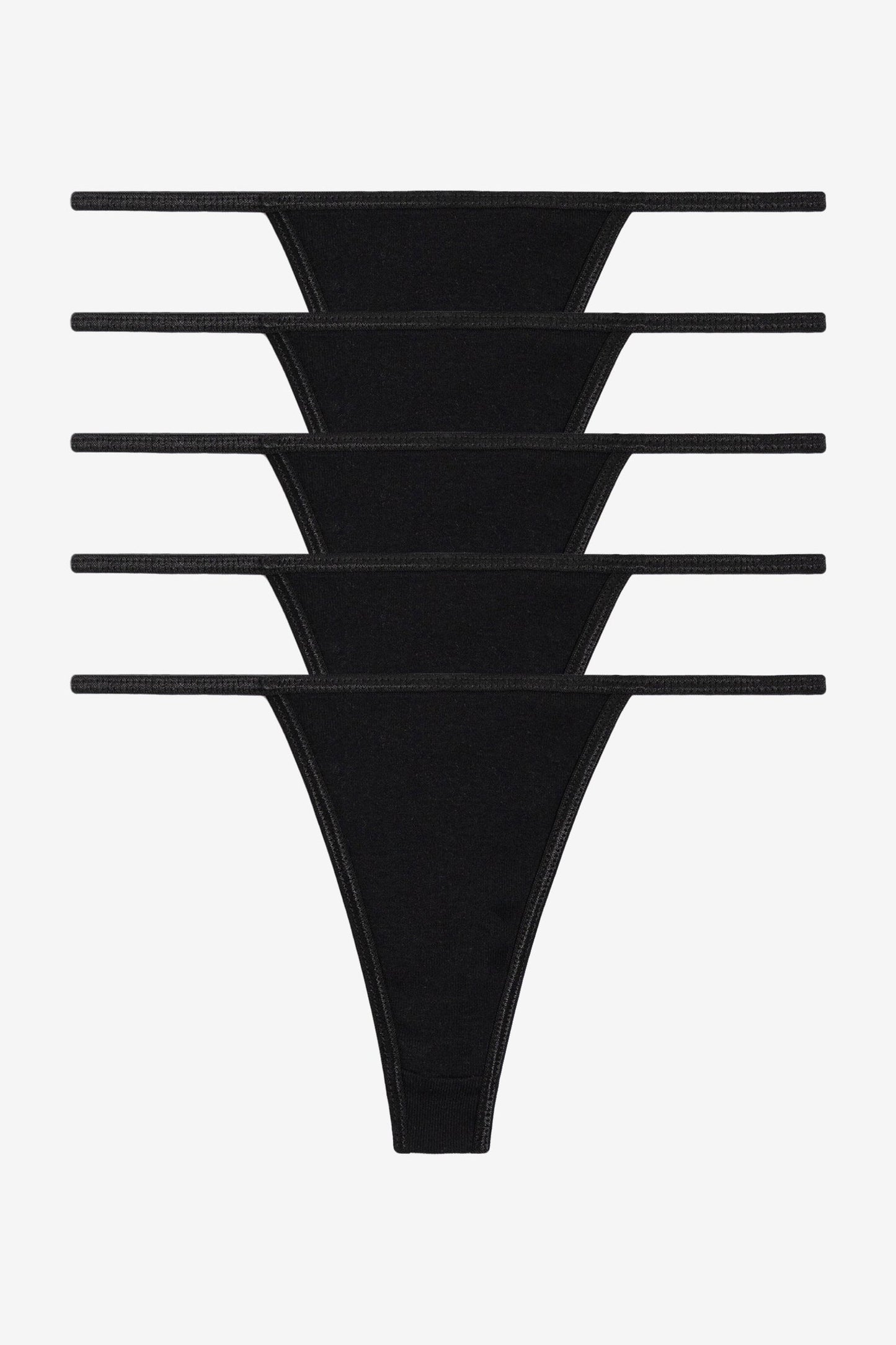 43013-5PK - 5 Pack Baby Rib Thong