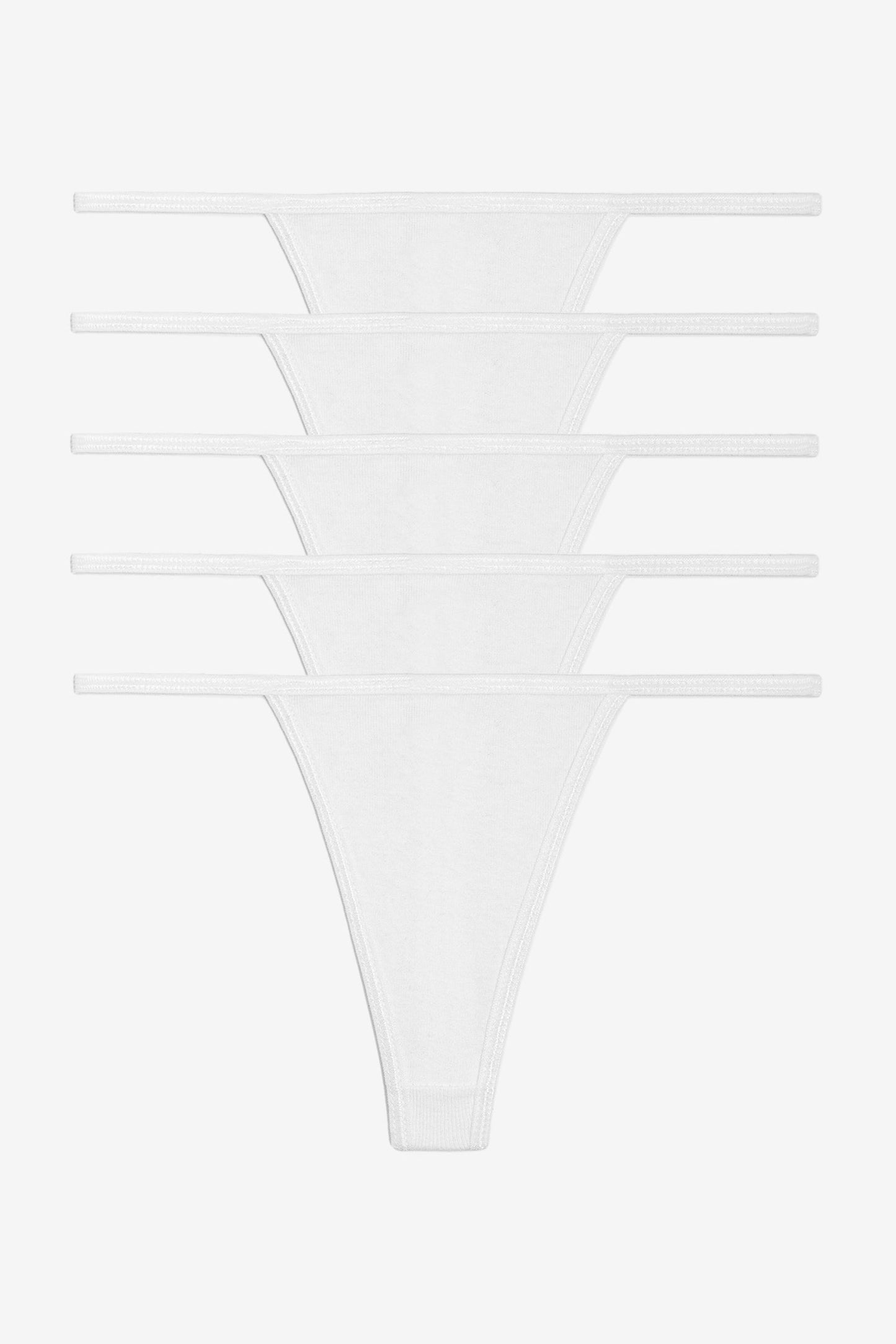 43013-5PK - 5 Pack Baby Rib Thong