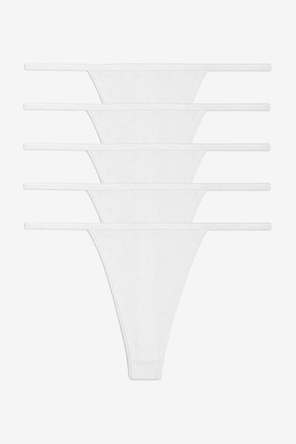 43013-5PK - 5 Pack Baby Rib Thong