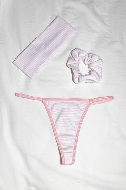 43013P-GS - Printed Baby Rib Thong/Scrunchie/Headband Gift Set