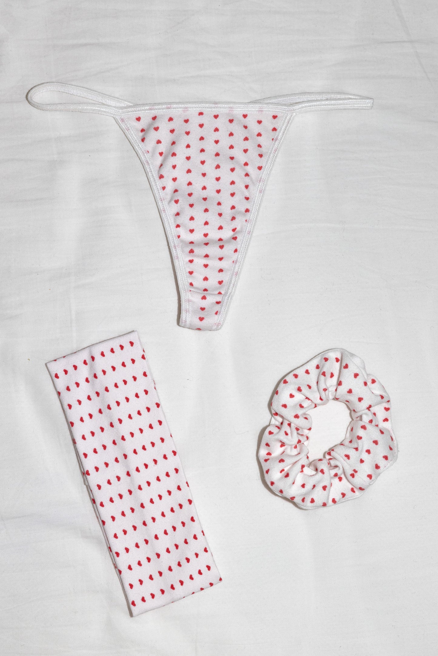 43013P-GS - Printed Baby Rib Thong/Scrunchie/Headband Gift Set
