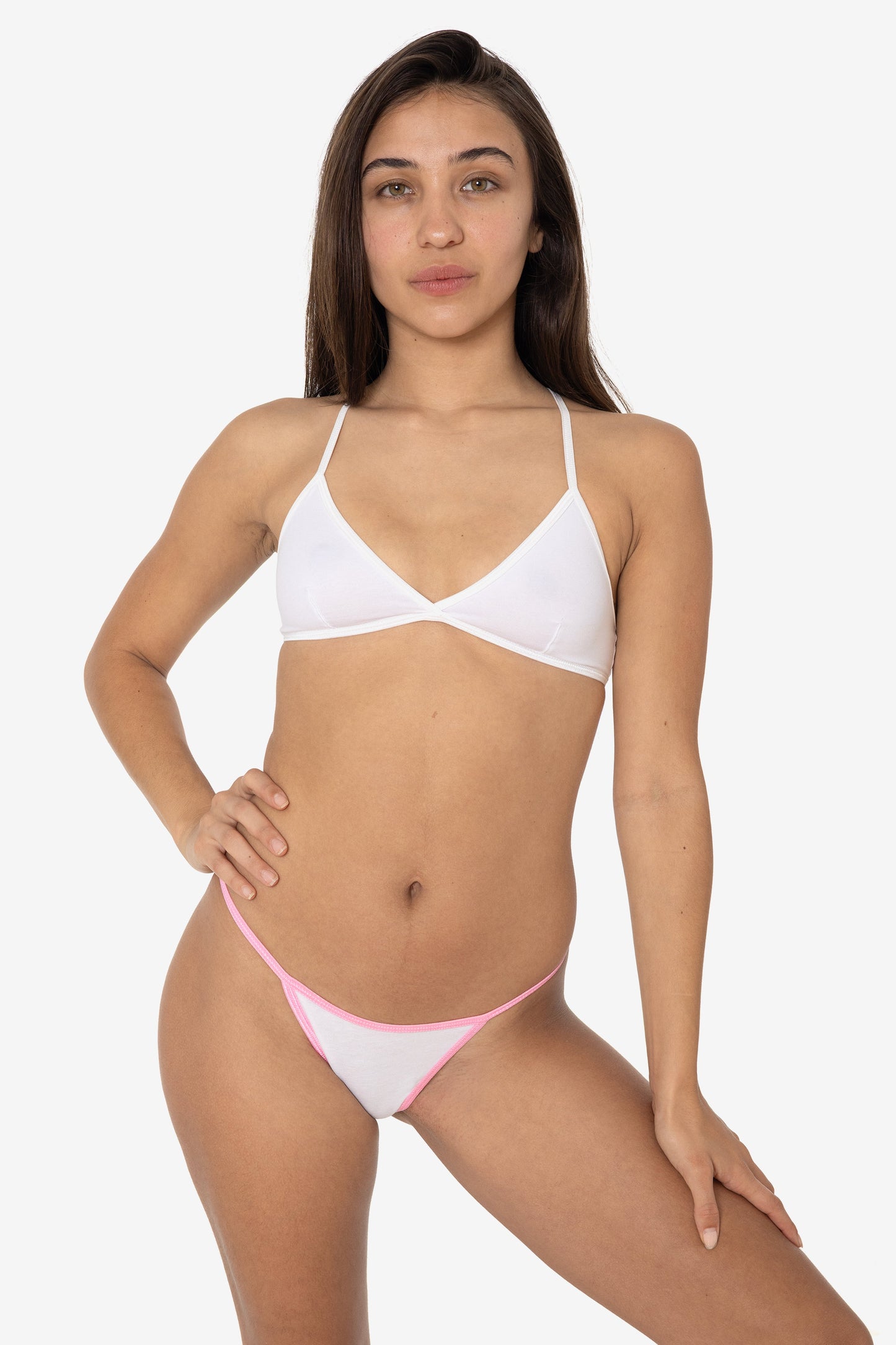 43013SET - Contrast Baby Rib Thong 7-Pack
