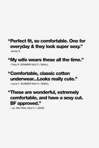 43013SET - Contrast Baby Rib Thong 7-Pack
