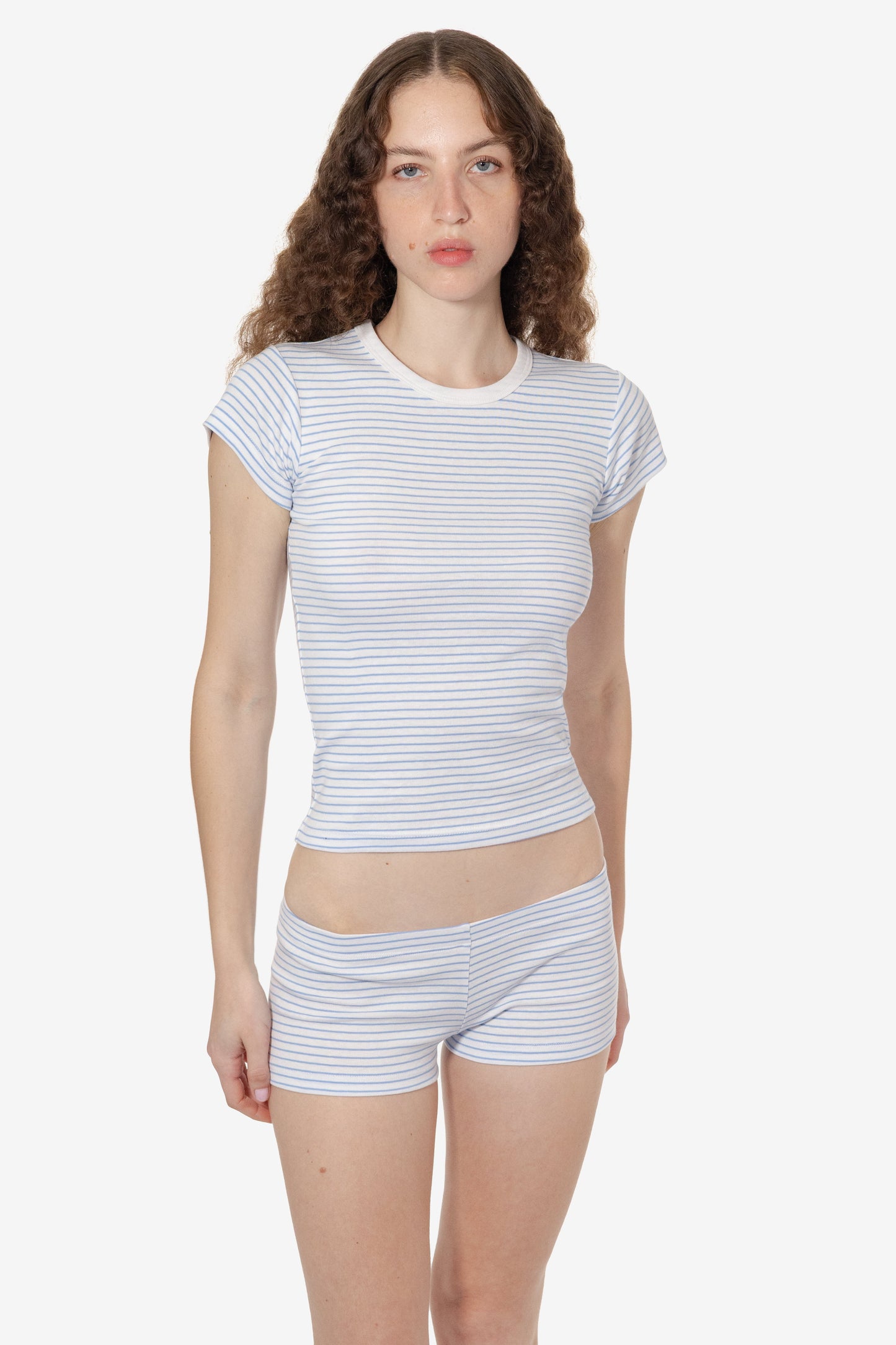 43021 - Cap Sleeve Baby Rib T-Shirt