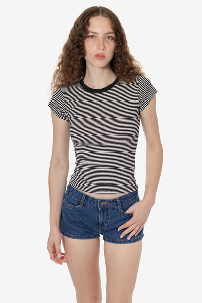 43021 - Cap Sleeve Baby Rib T-Shirt