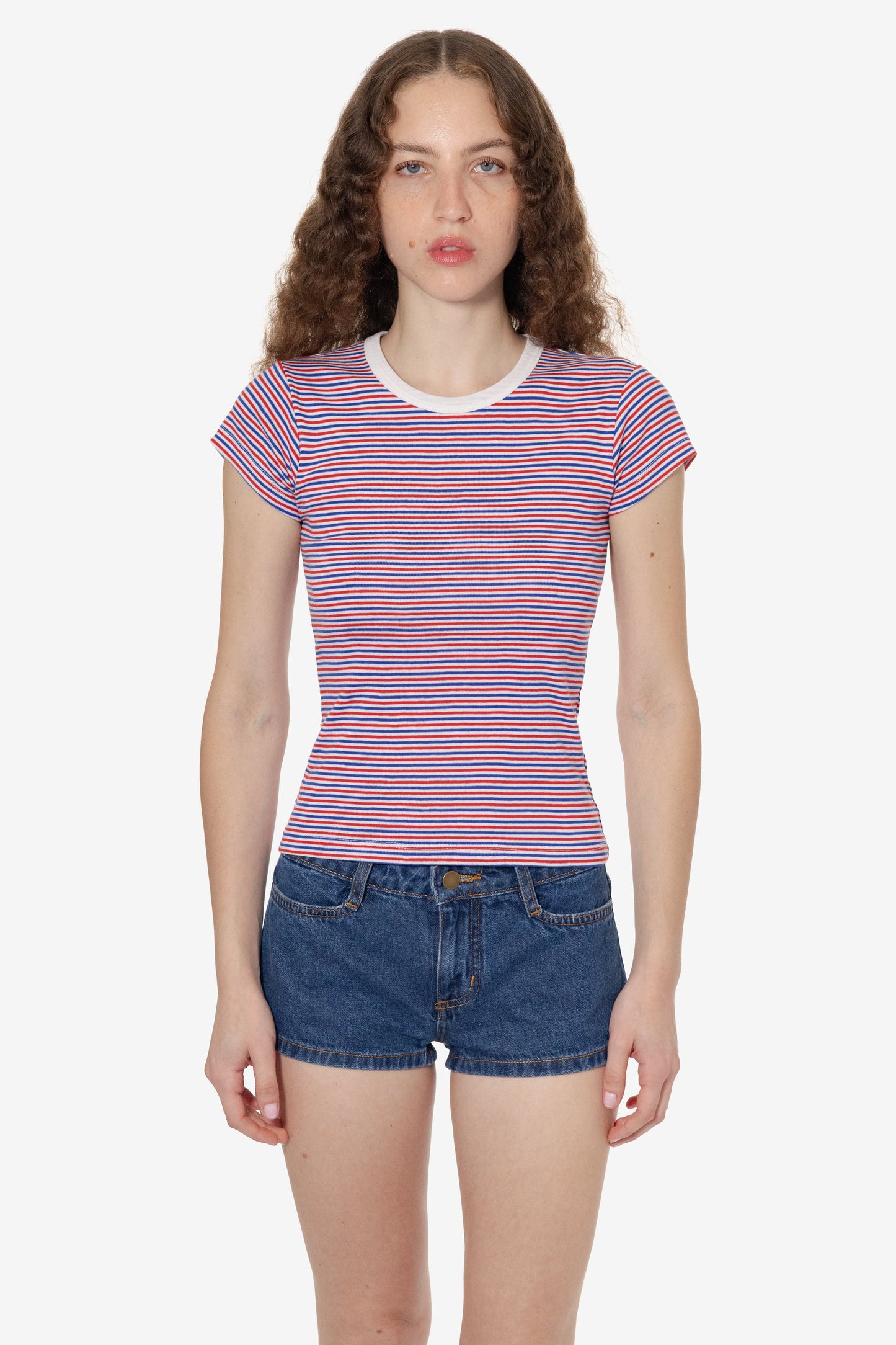 43021 - Cap Sleeve Baby Rib T-Shirt