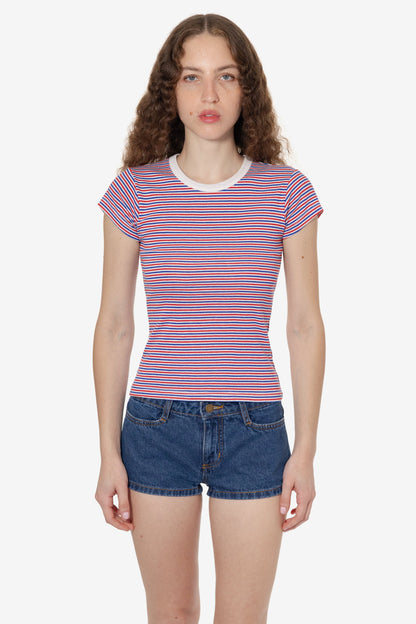 43021 - Cap Sleeve Baby Rib T-Shirt