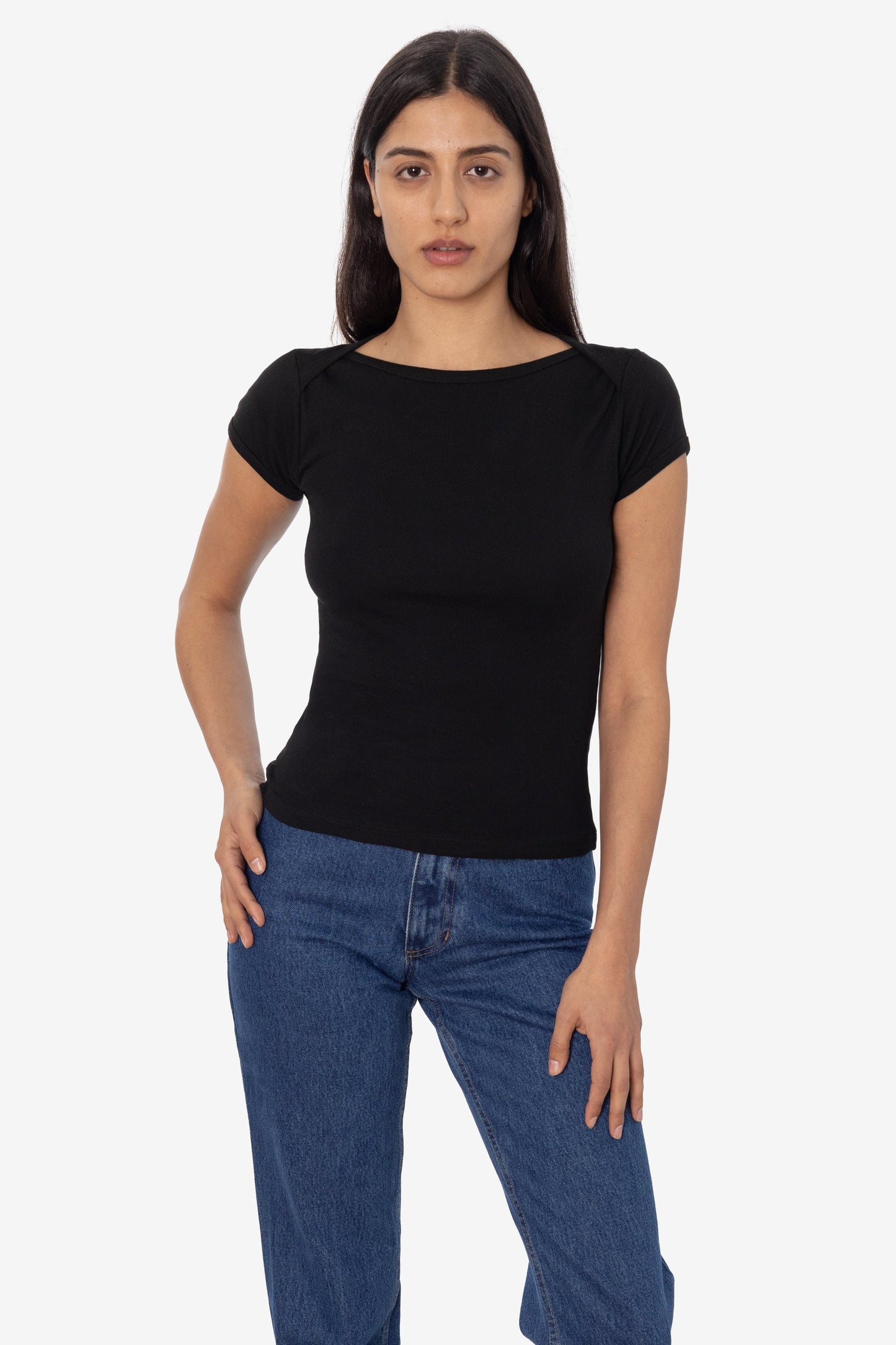43050 - Baby Rib Lap Neck T-Shirt