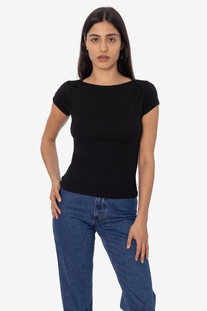 43050 - Baby Rib Lap Neck T-Shirt