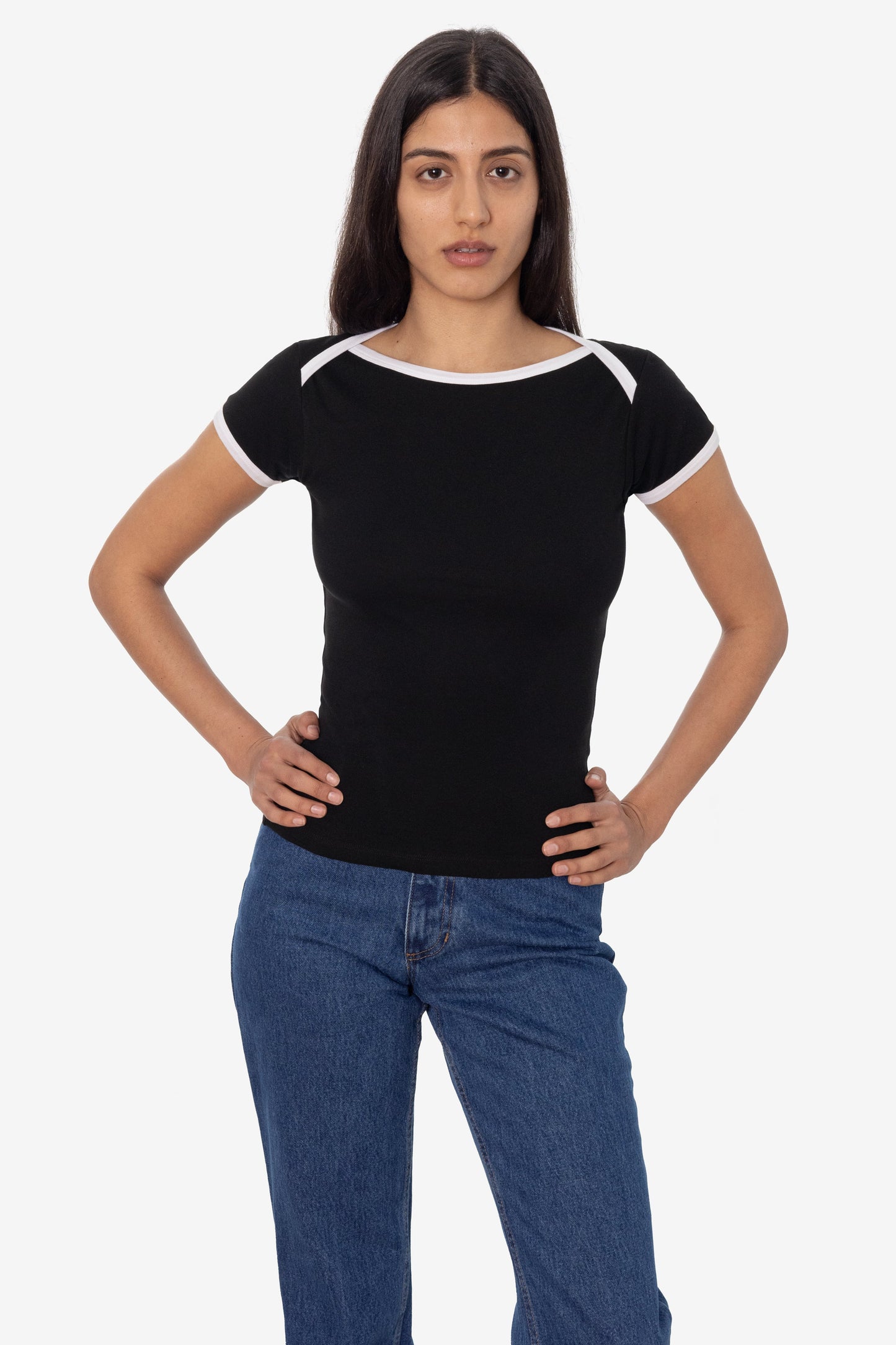 43050 - Baby Rib Lap Neck T-Shirt