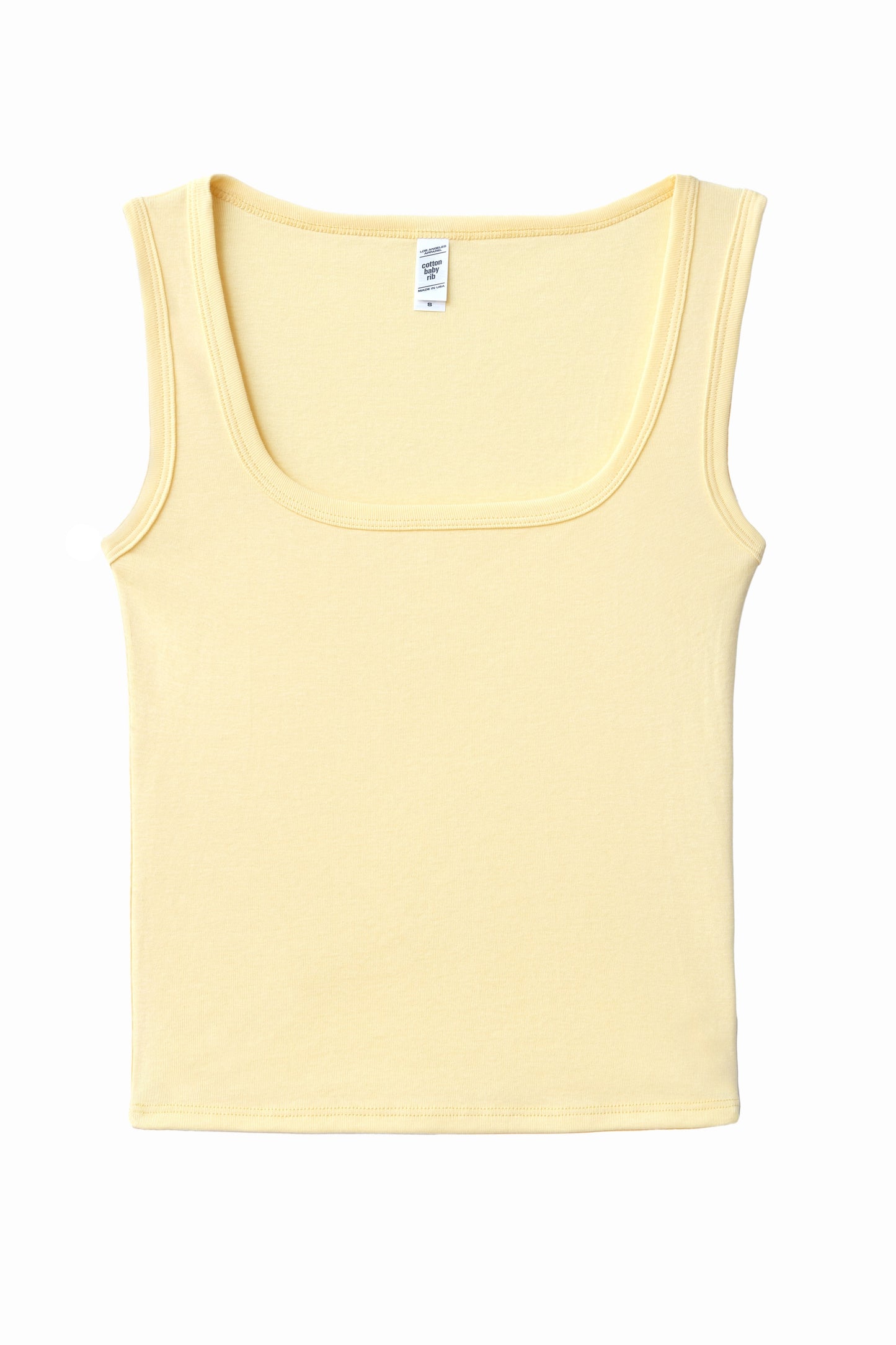 43055 - Baby Rib Square Neck Tank Top