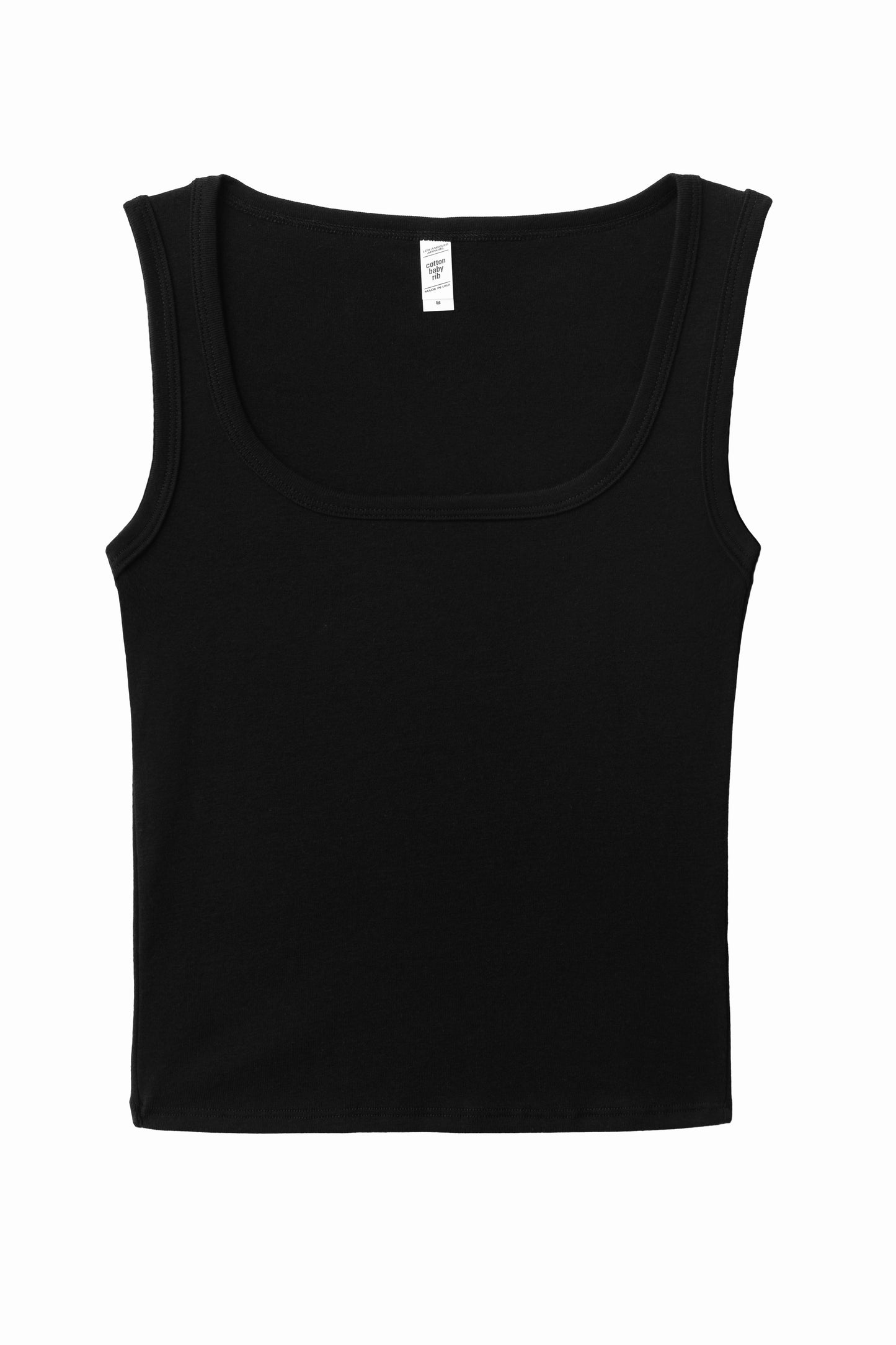 43055 - Baby Rib Square Neck Tank Top