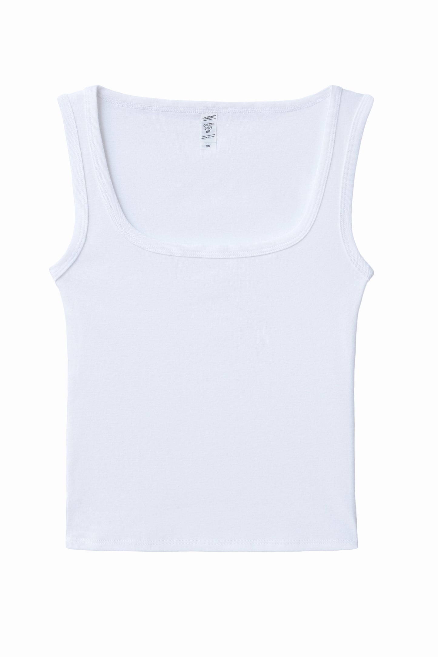 43055 - Baby Rib Square Neck Tank Top