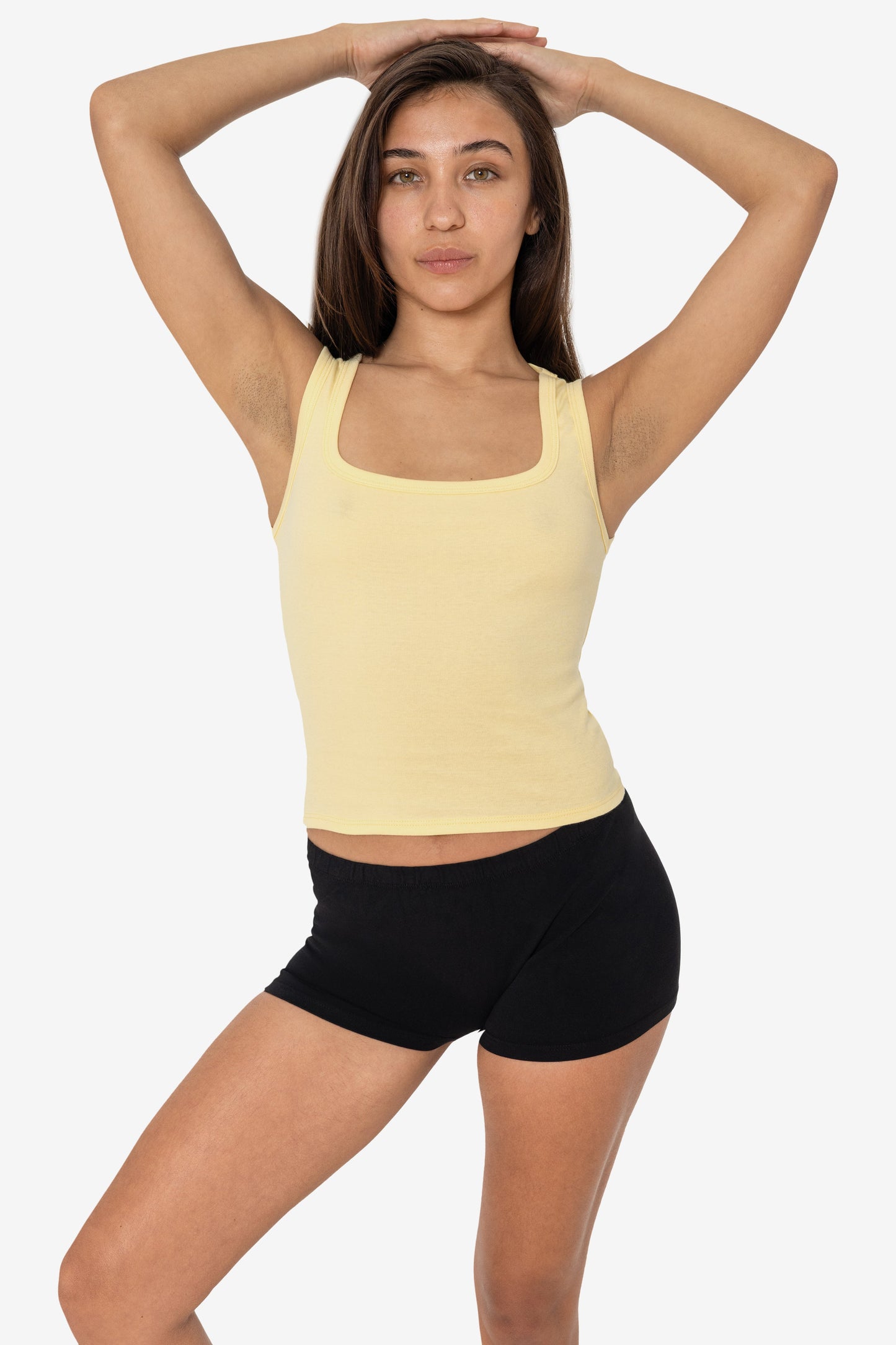 43055 - Baby Rib Square Neck Tank Top