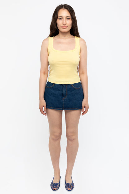 43055 - Baby Rib Square Neck Tank Top
