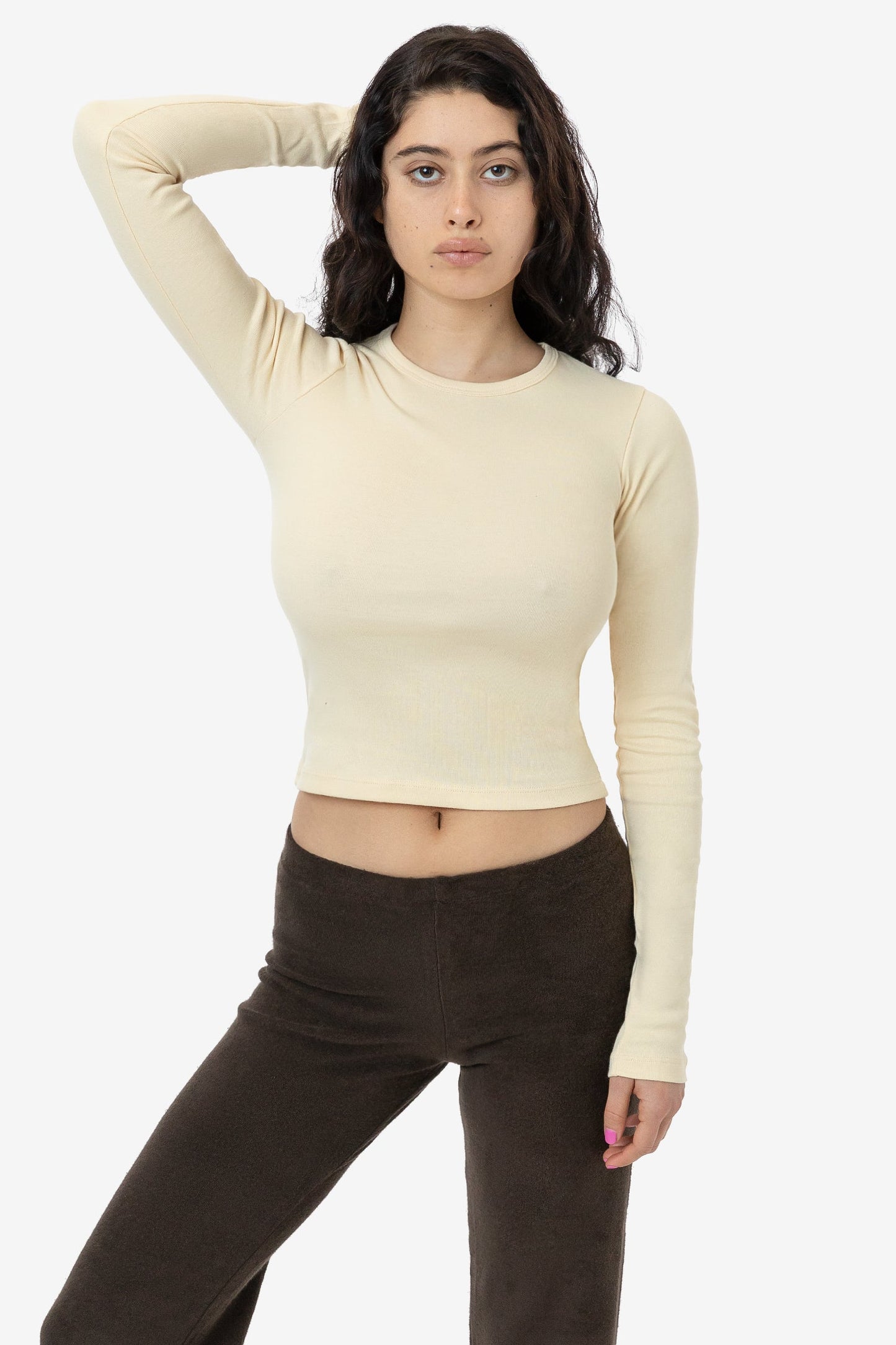 43007 - Baby Rib Long Sleeve Crewneck Tee