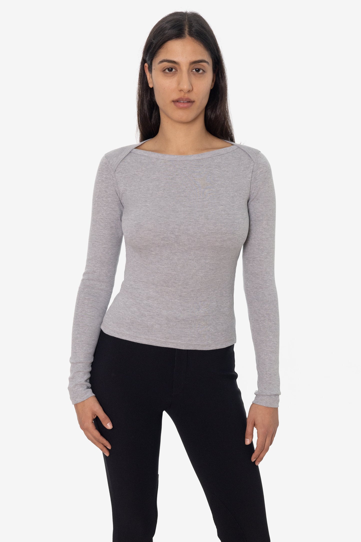 43070 - Baby Rib L/S Lap Neck Tee