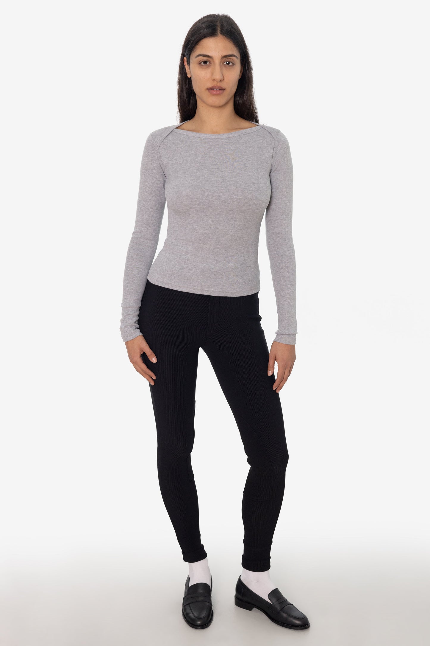 43070 - Baby Rib L/S Lap Neck Tee