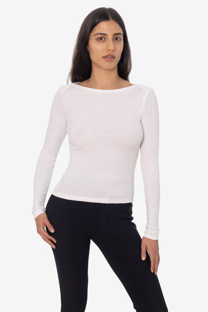 43070 - Baby Rib L/S Lap Neck Tee