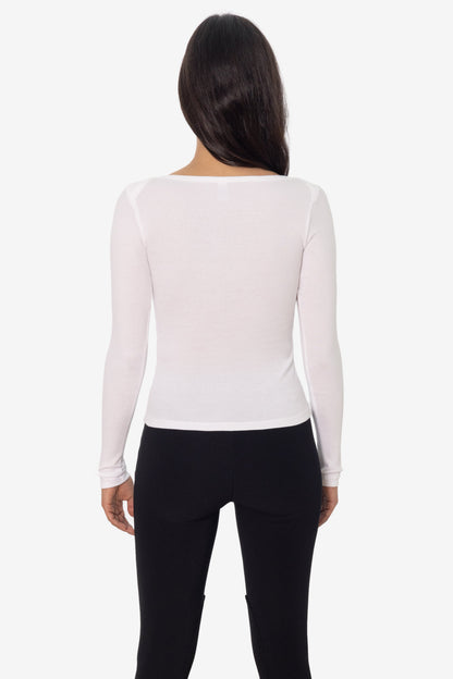 43070 - Baby Rib L/S Lap Neck Tee