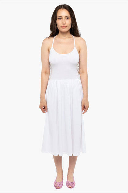 43208X - Baby Rib Cross Back Midi Dress