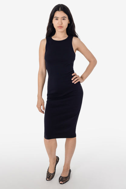 43240GD - Manantial Baby Rib Midi Dress