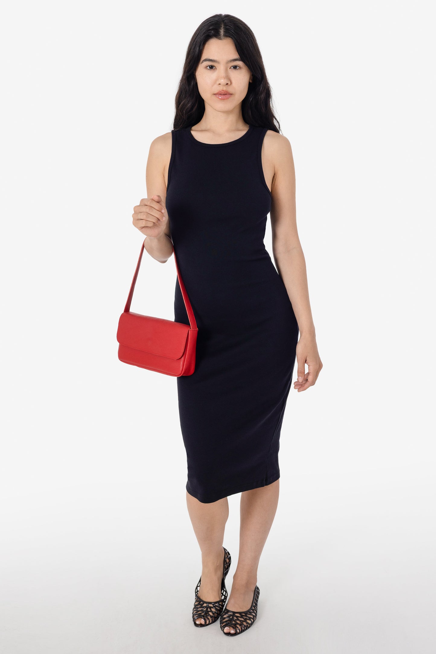 43240GD - Manantial Baby Rib Midi Dress