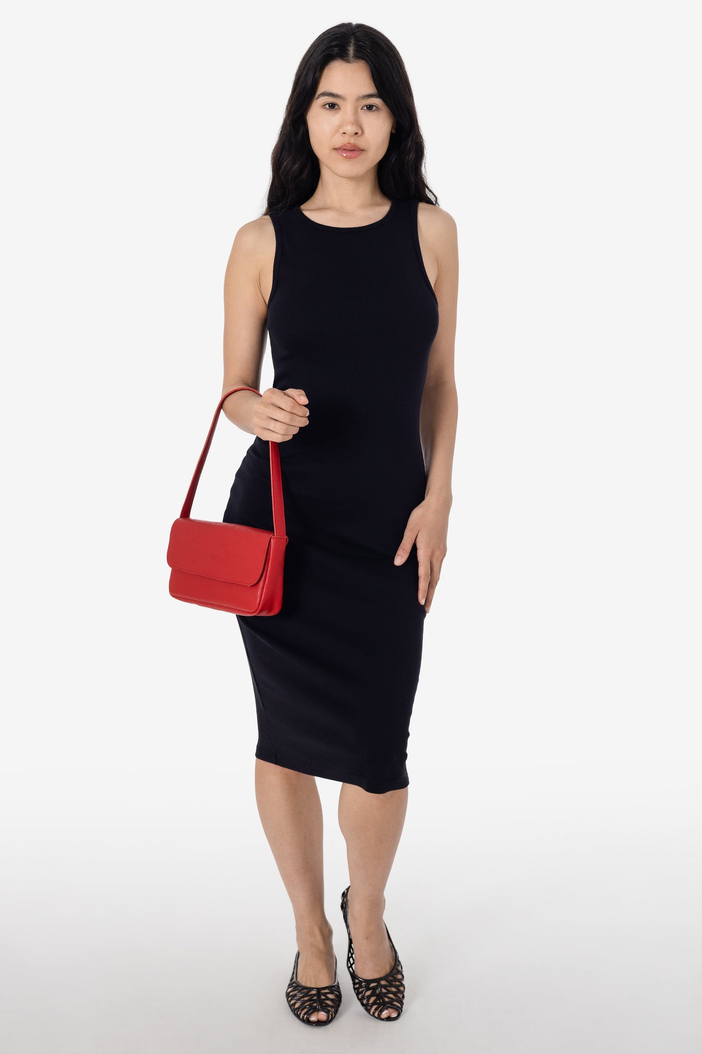 43240GD - Manantial Baby Rib Midi Dress