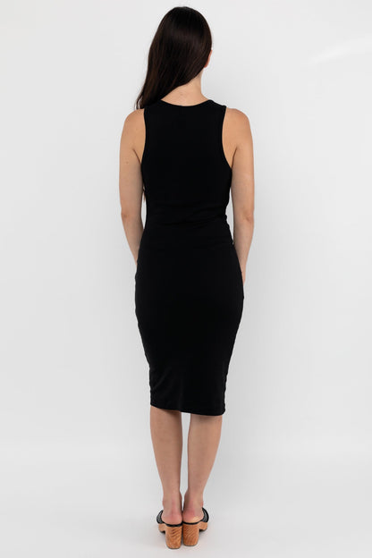 43240GD - Manantial Baby Rib Midi Dress