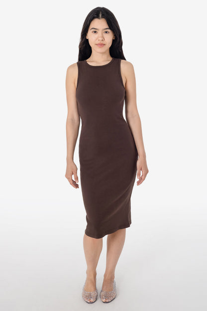 43240GD - Manantial Baby Rib Midi Dress